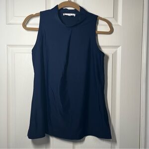 Jude Connally Navy Sleeveless mock neck Women's Top Size XS
